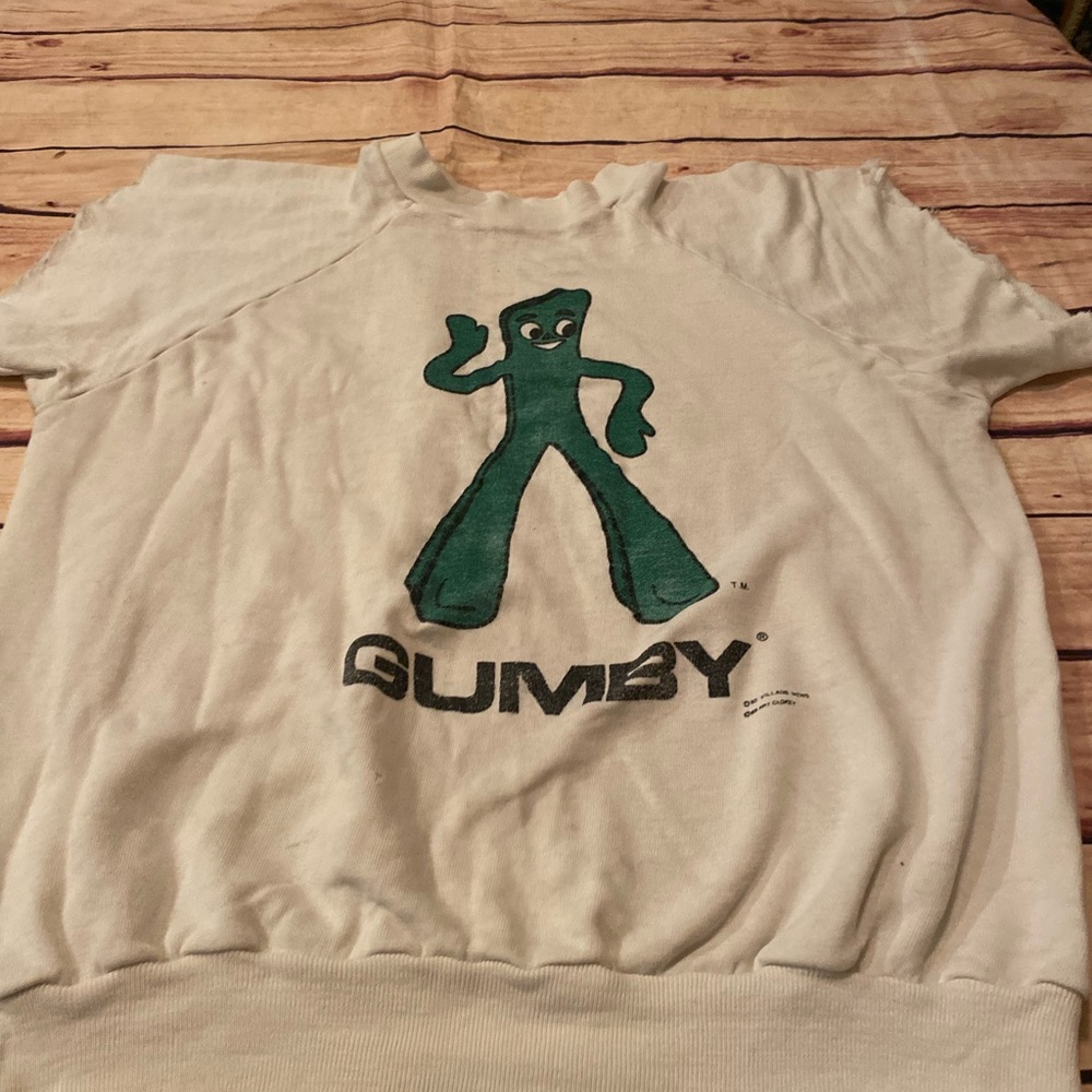 Vintage 83 Gumby Graphic Cream Sweater